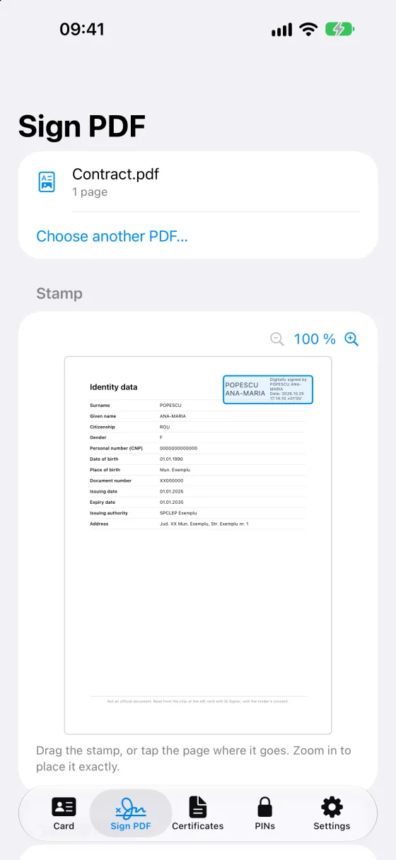 Sign PDF on the iPhone